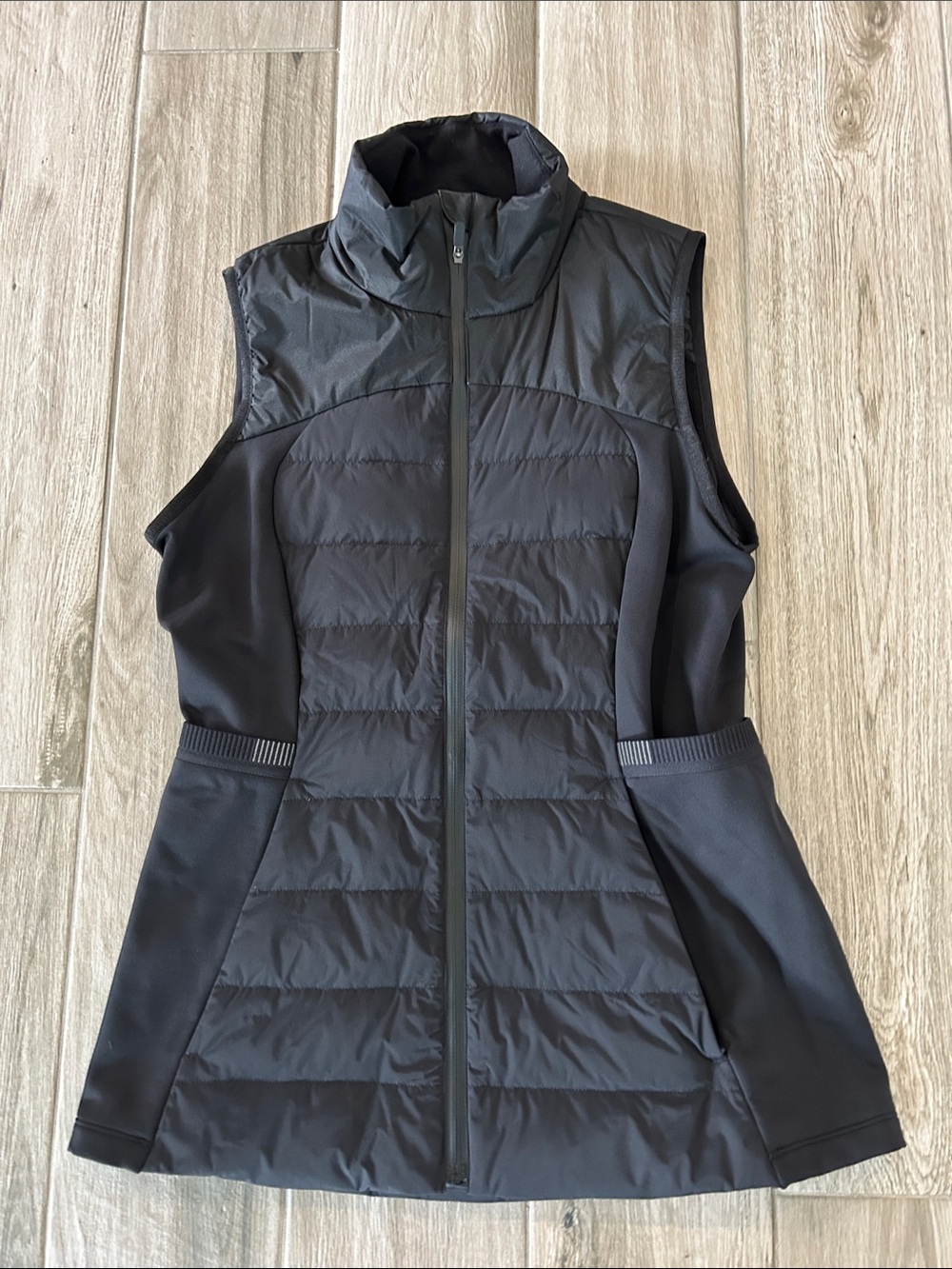lululemon athletica Black Quilted Hybrid Vest